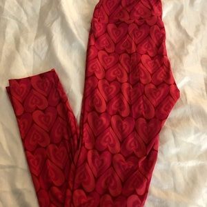Lularoe valentine one size leggings! NWOT